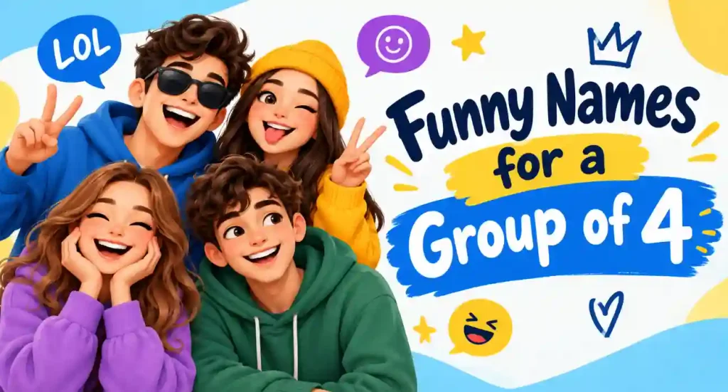 funny names for a group of 4