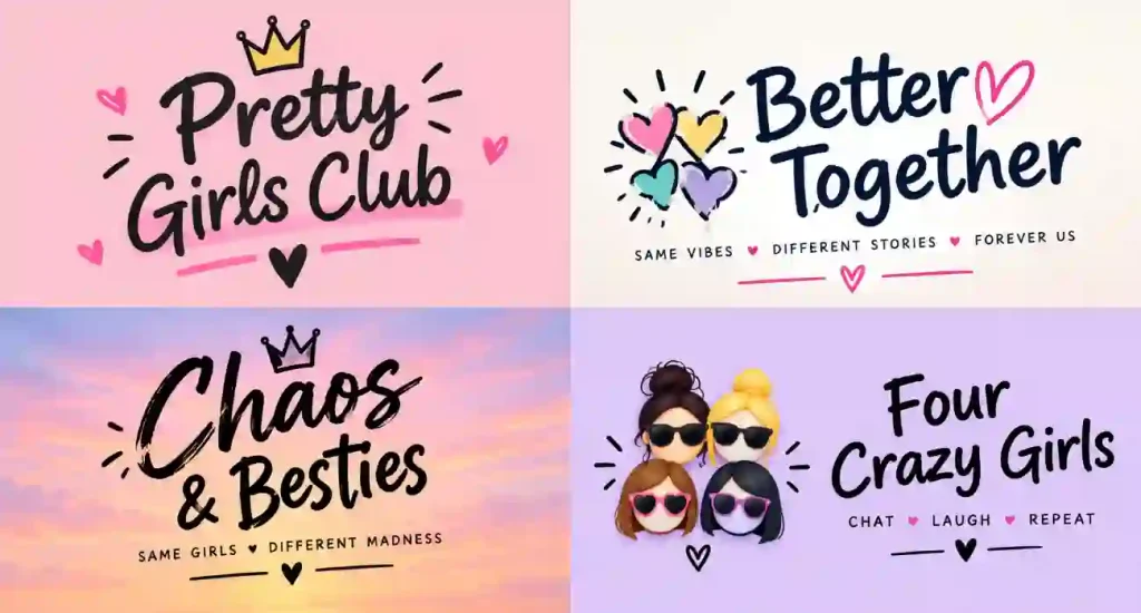 girl group chat names for 4