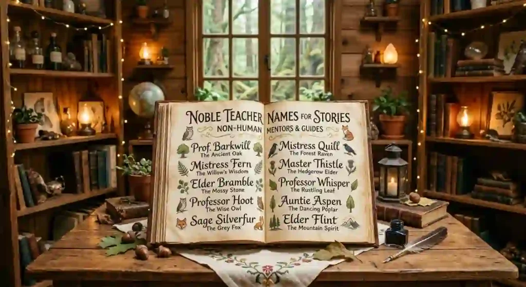 good teacher names for a story