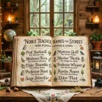 good teacher names for a story