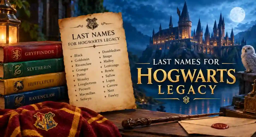 last names for hogwarts legacy