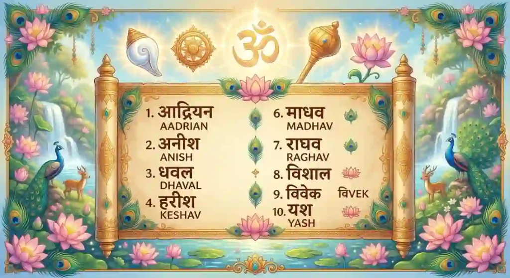 vishnu names for baby boy
