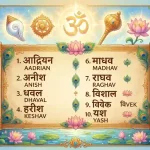 vishnu names for baby boy