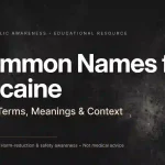 common names for cocaine