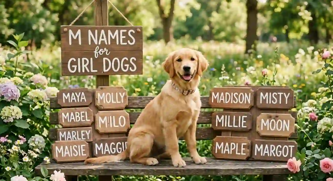m names for girl dogs