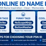 online id names for ps5